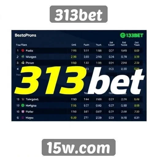 Comparação de odds entre 313bet e concorrentes